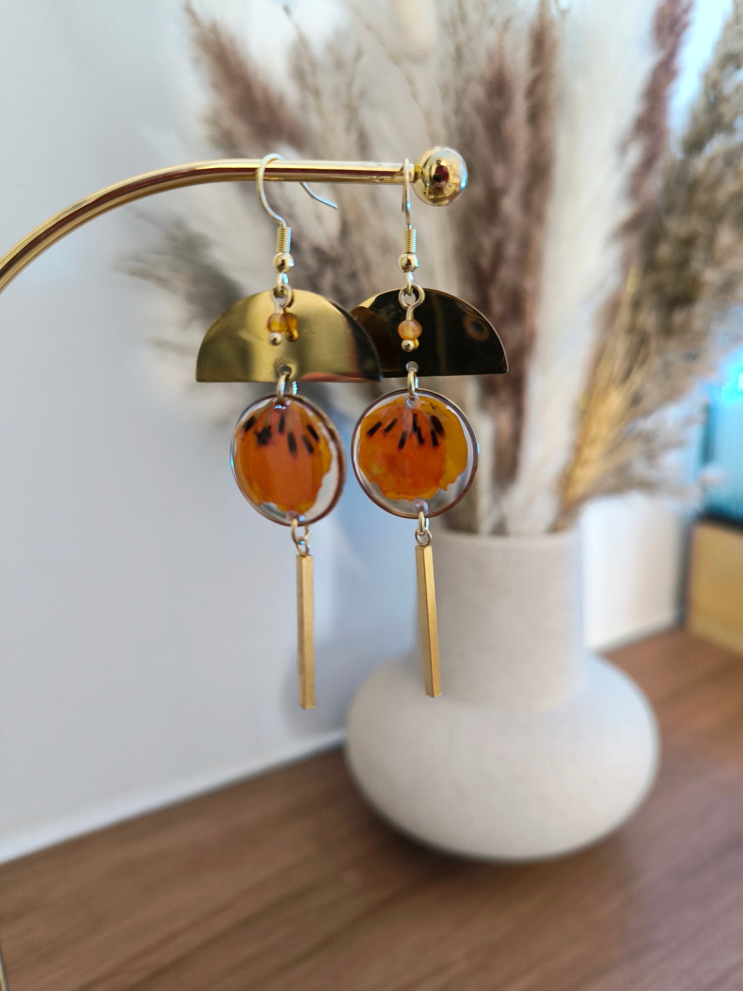 Boucles d'oreilles: Lanterne indienne