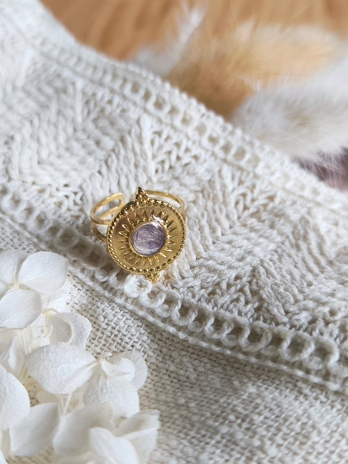 Bague indienne : Delphinium
