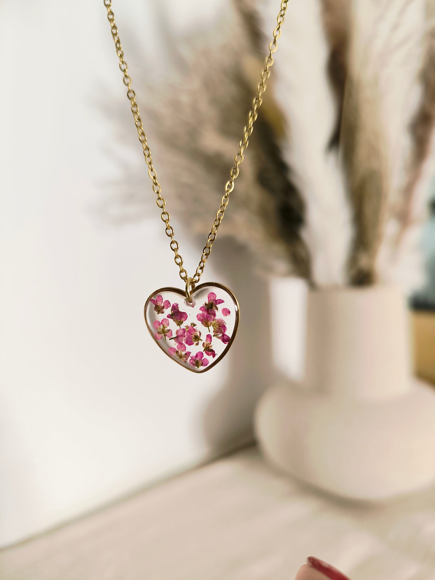 Collier médaillon cœur : Alysse