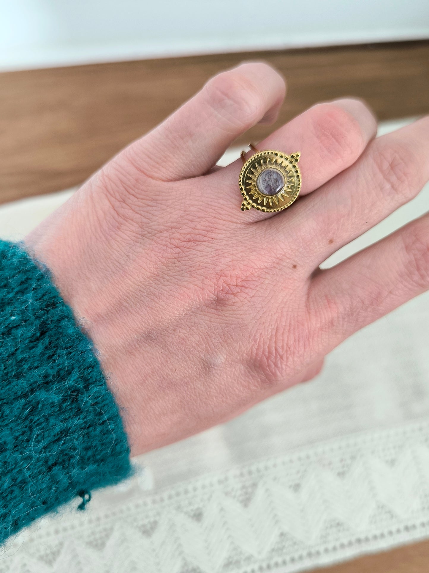 Bague indienne : Delphinium