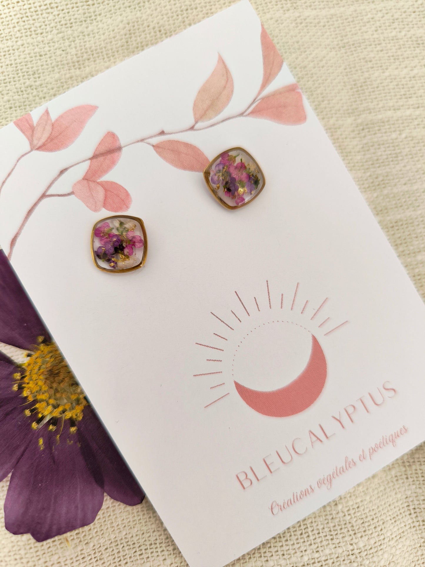 Boucles d'oreilles puces : Alysse