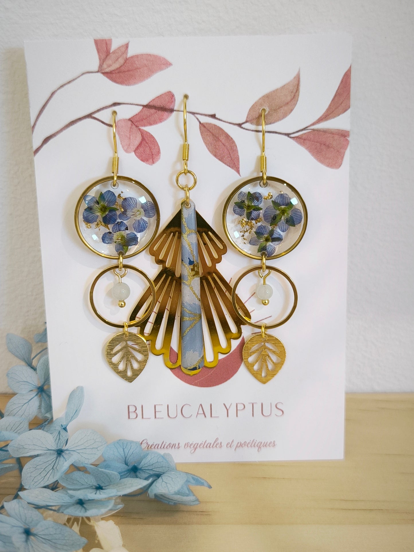 Boucles d'oreilles florales : Jardin suspendu