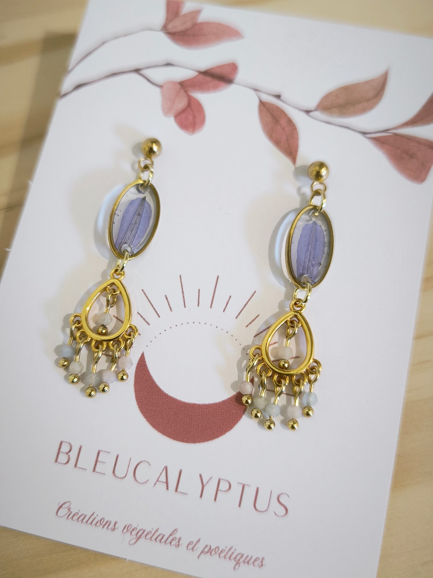 Boucles d'oreilles florales : Valse bohème