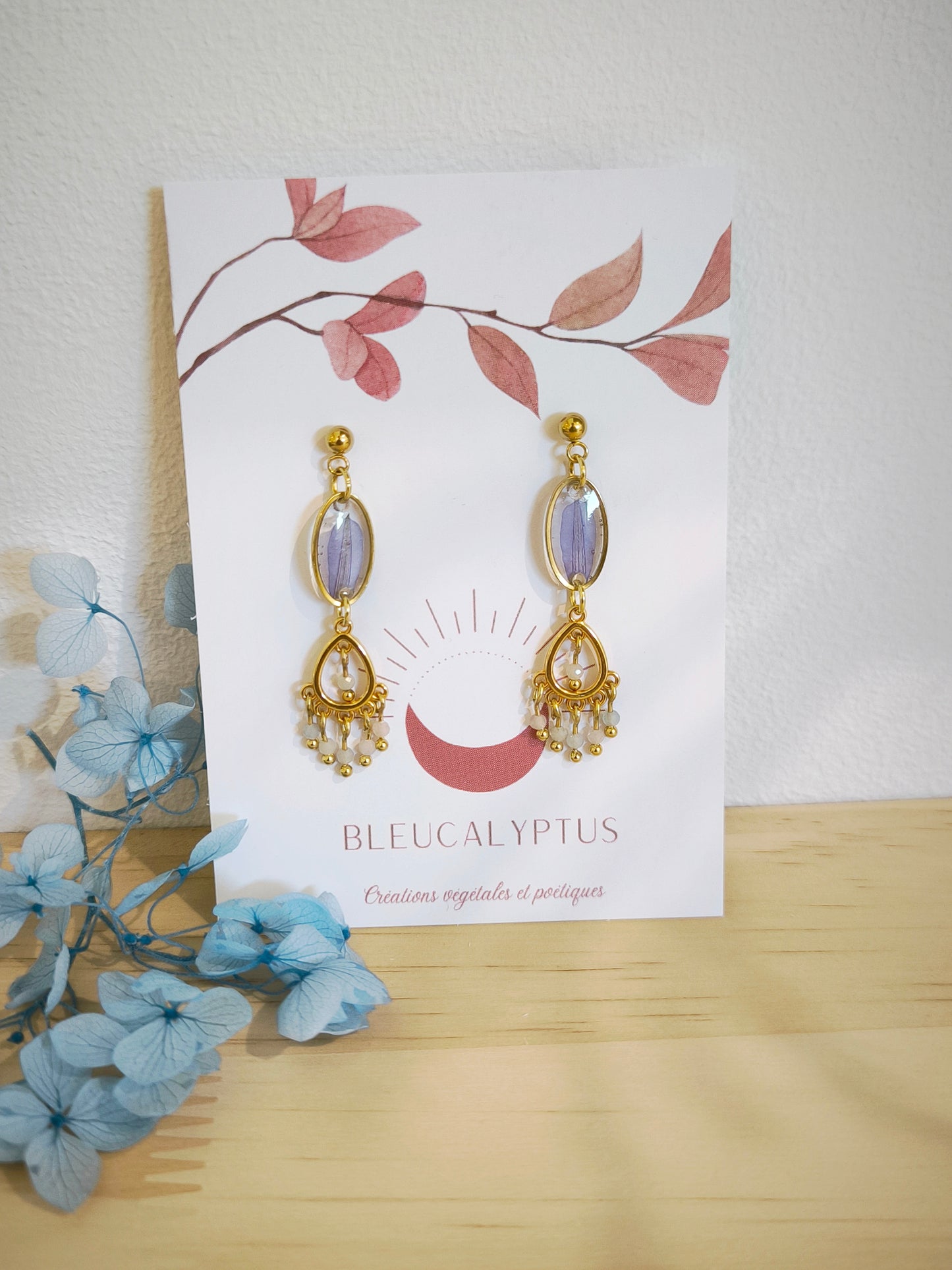Boucles d'oreilles florales : Valse bohème