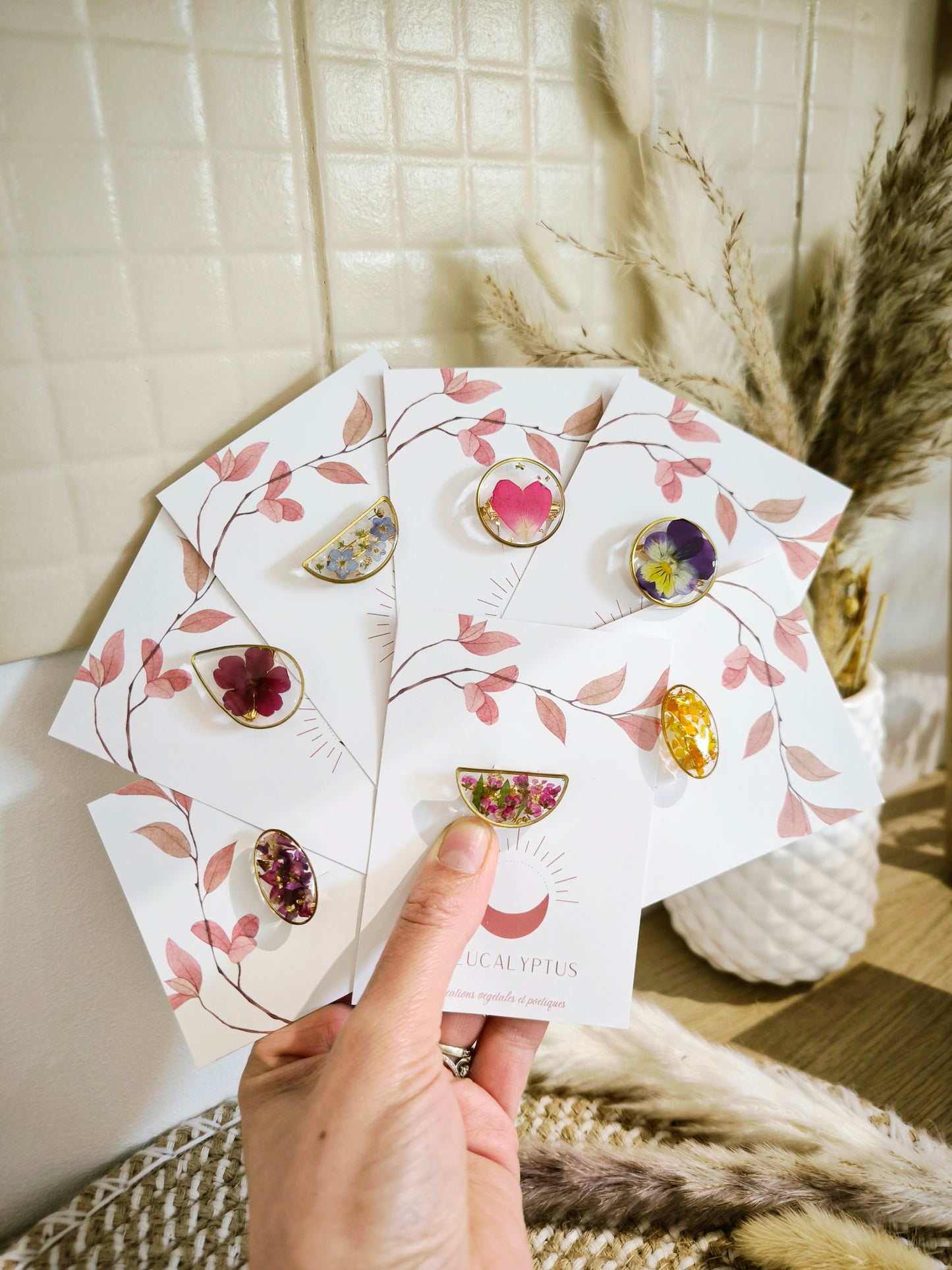 Broche florale -Ecrin botanique