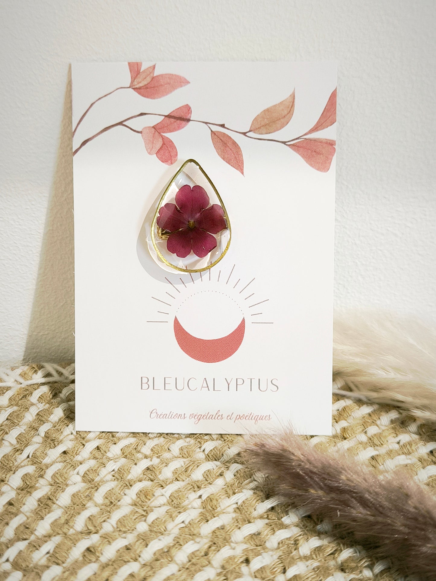 Broche florale -Ecrin botanique