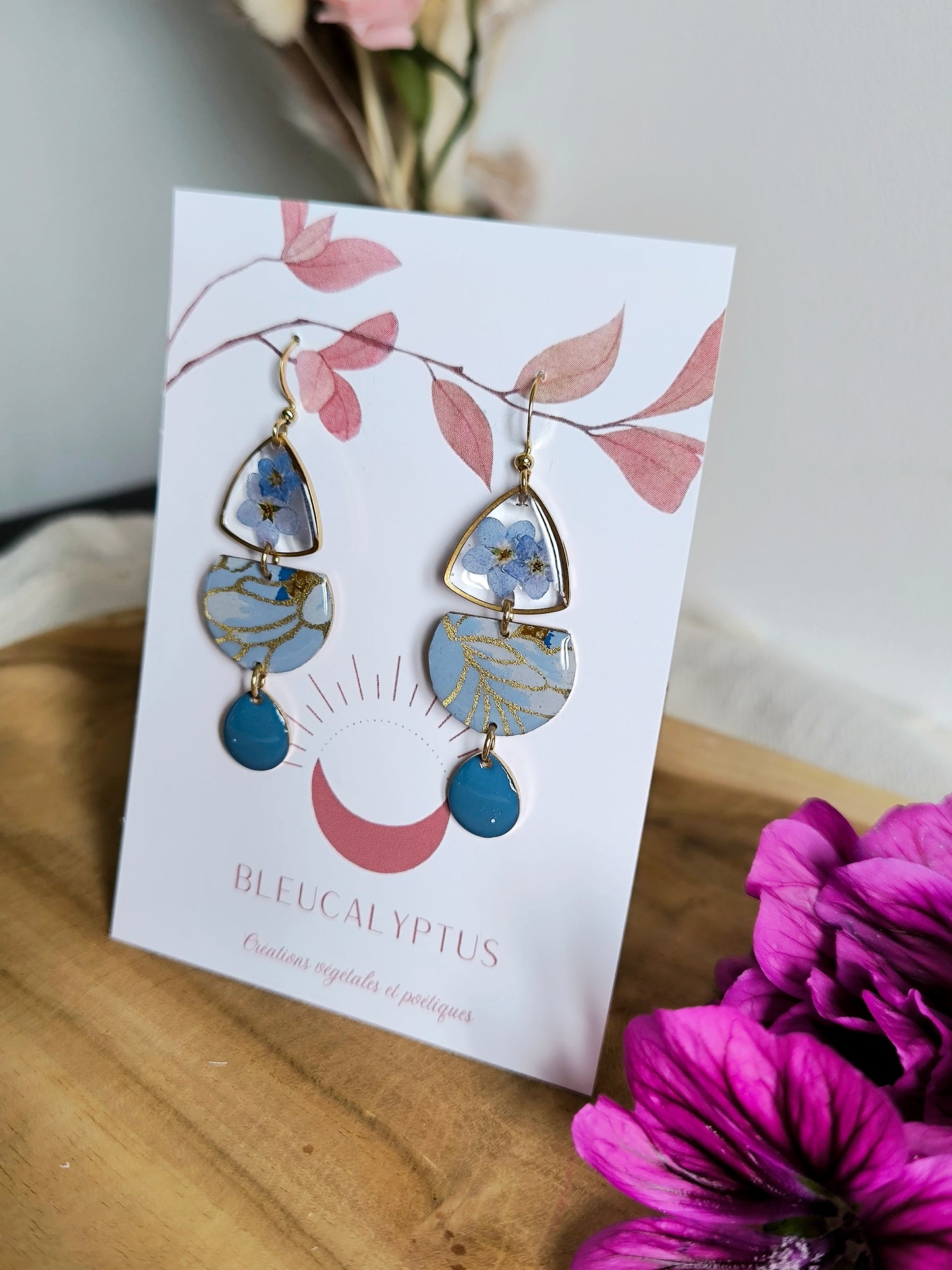 Boucles d'oreilles florales : Orée des rêves