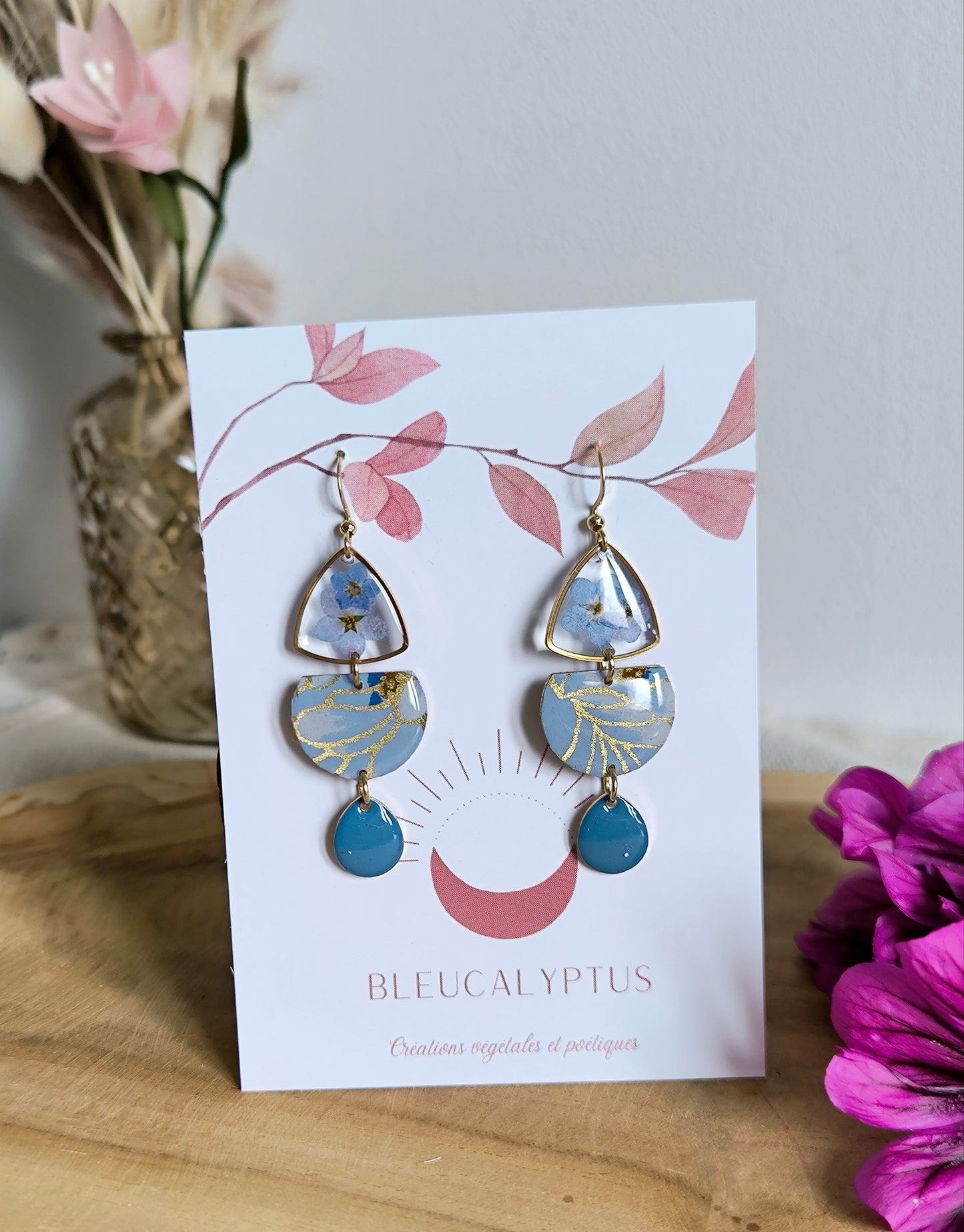 Boucles d'oreilles florales : Orée des rêves