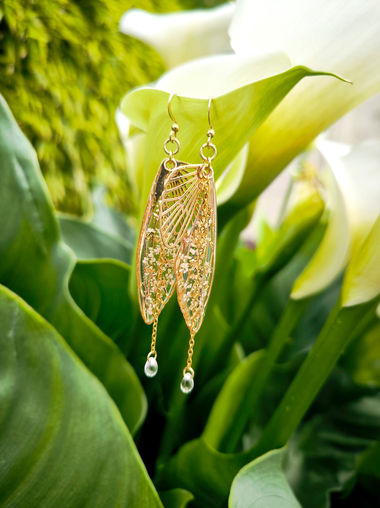 Boucles d'oreilles : Ailes de fée