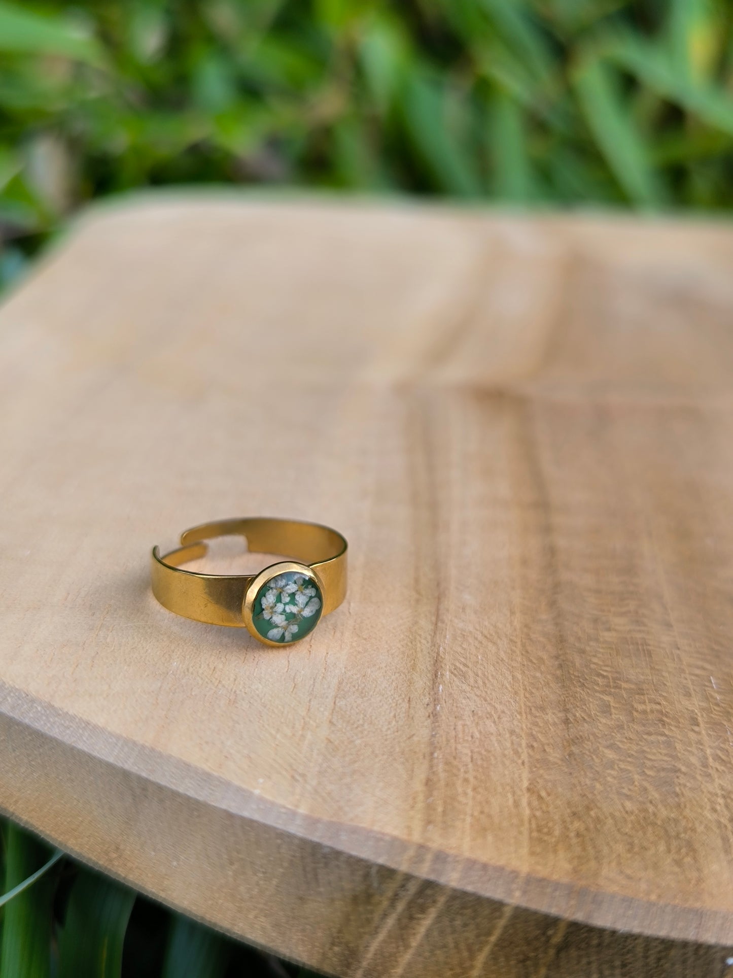 Réservé / Duo de bagues fleuries