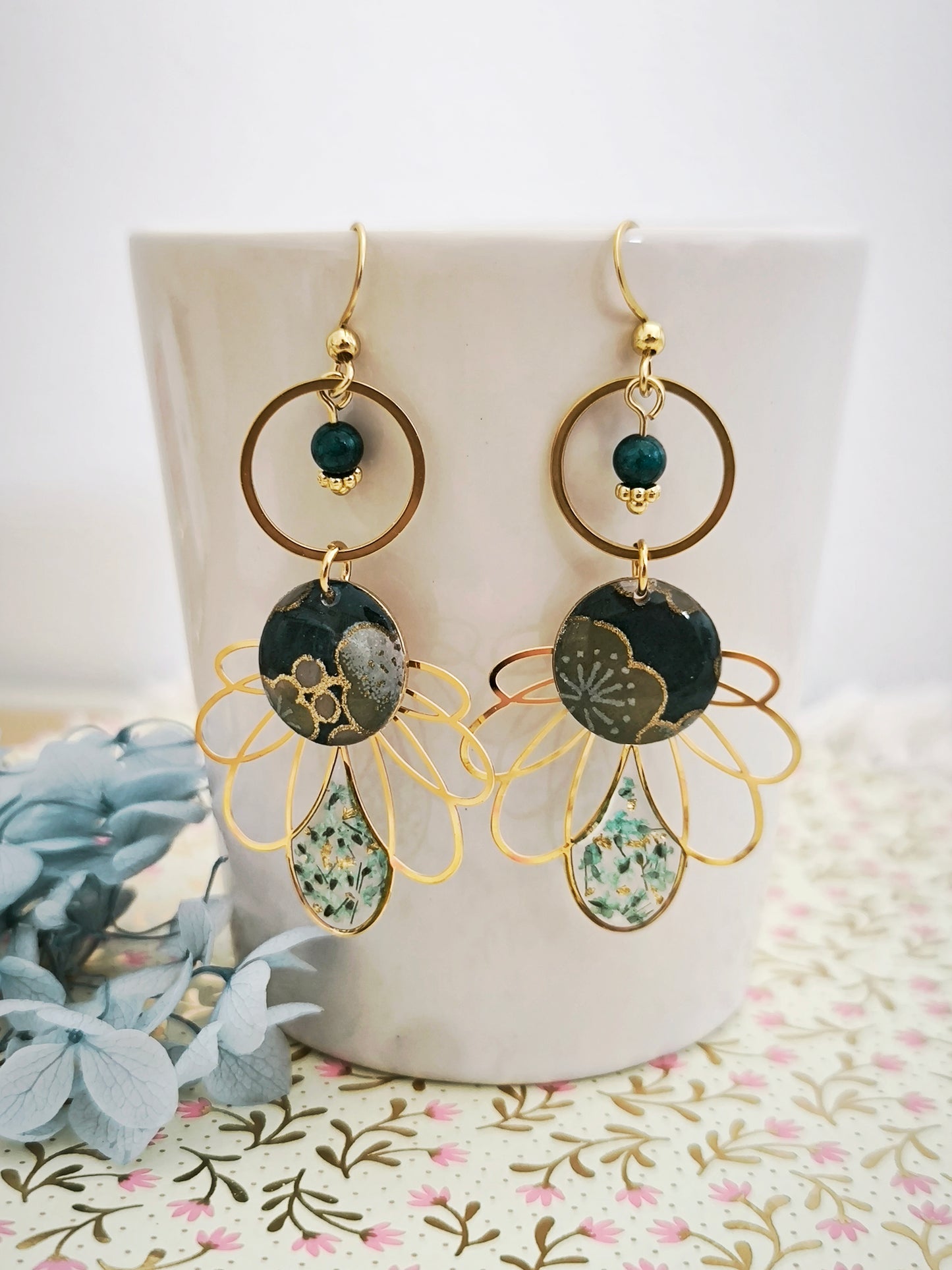 Boucles d'oreilles Hana no Yume – Fleur de rêve