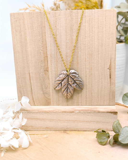 Collier bohème botanique : Lierre