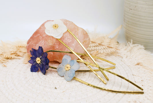Epingle à chignon Floral  / Kanzashi