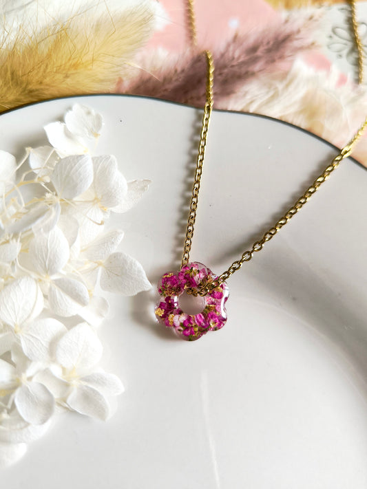 Collier roue florale : Alysse