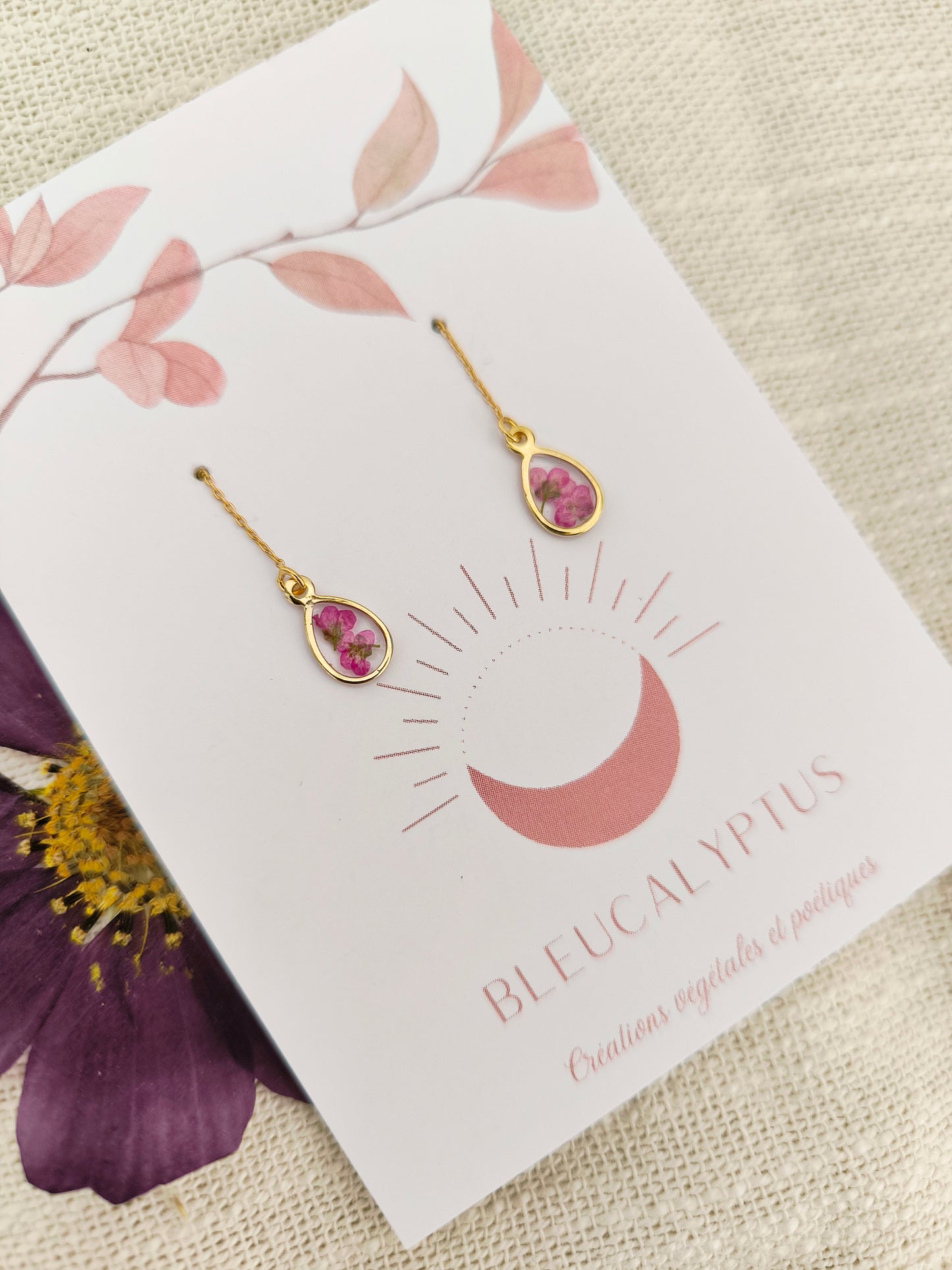 Boucles d'oreilles chainettes  : Alysse