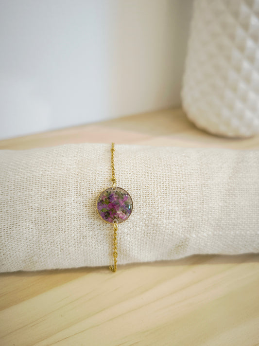 Bracelet médaillon rond : Alysse