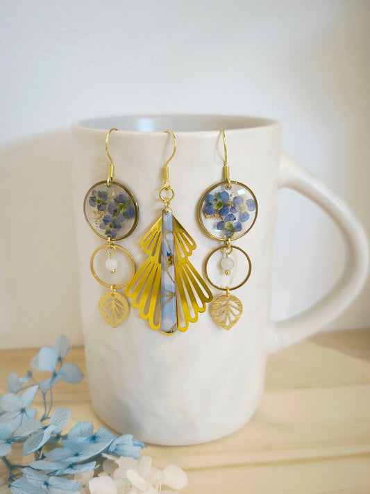 Boucles d'oreilles florales : Jardin suspendu