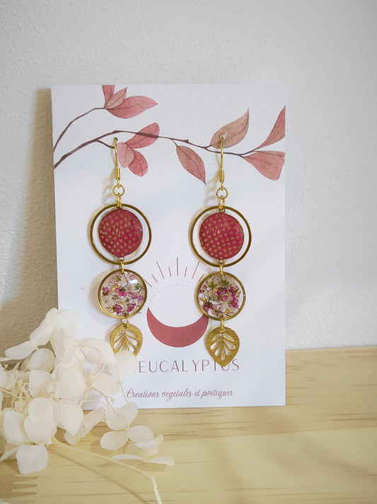 Boucles d'oreilles florales : Un printemps au Japon