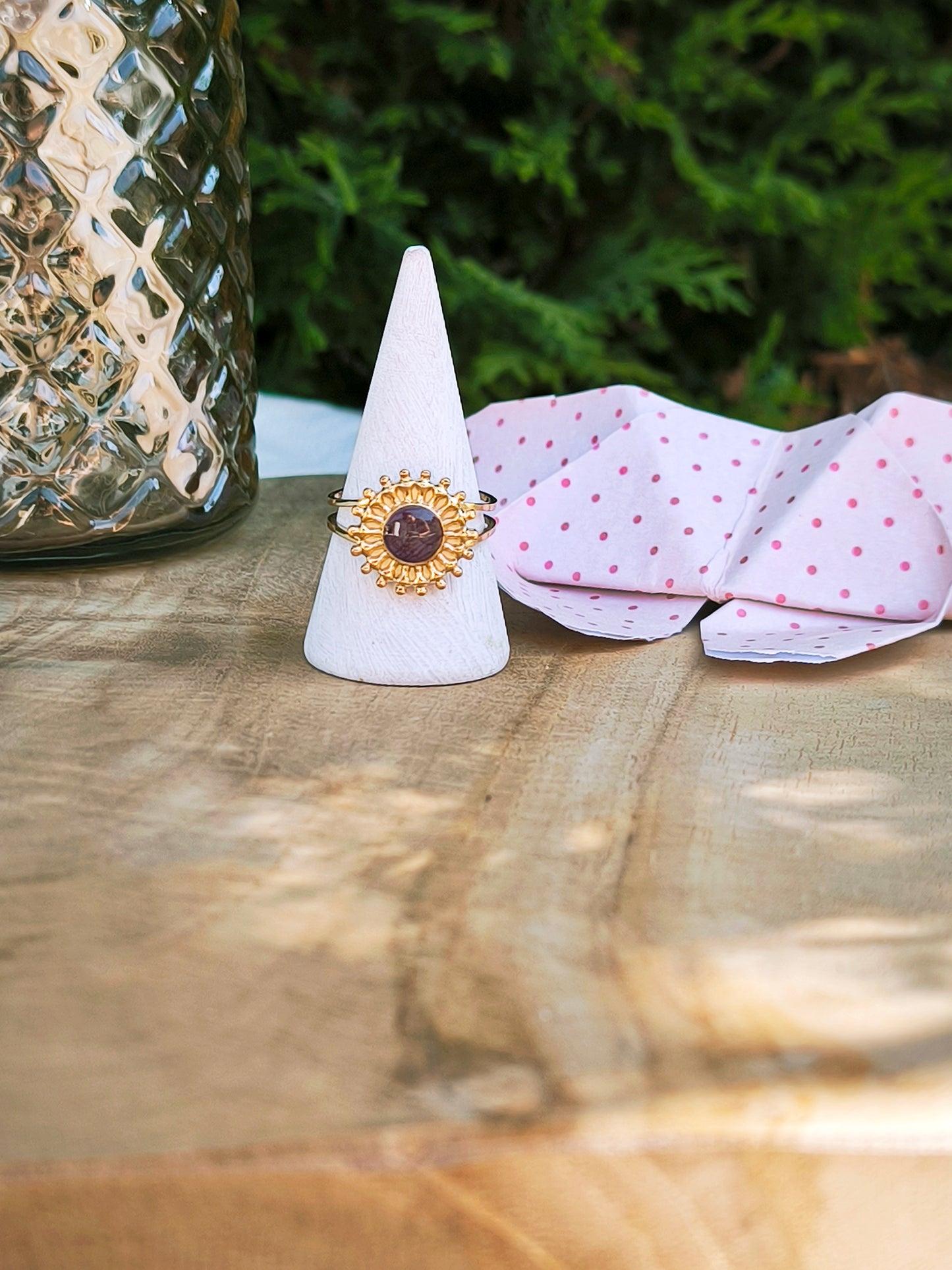 Bague soleil Coquelicot