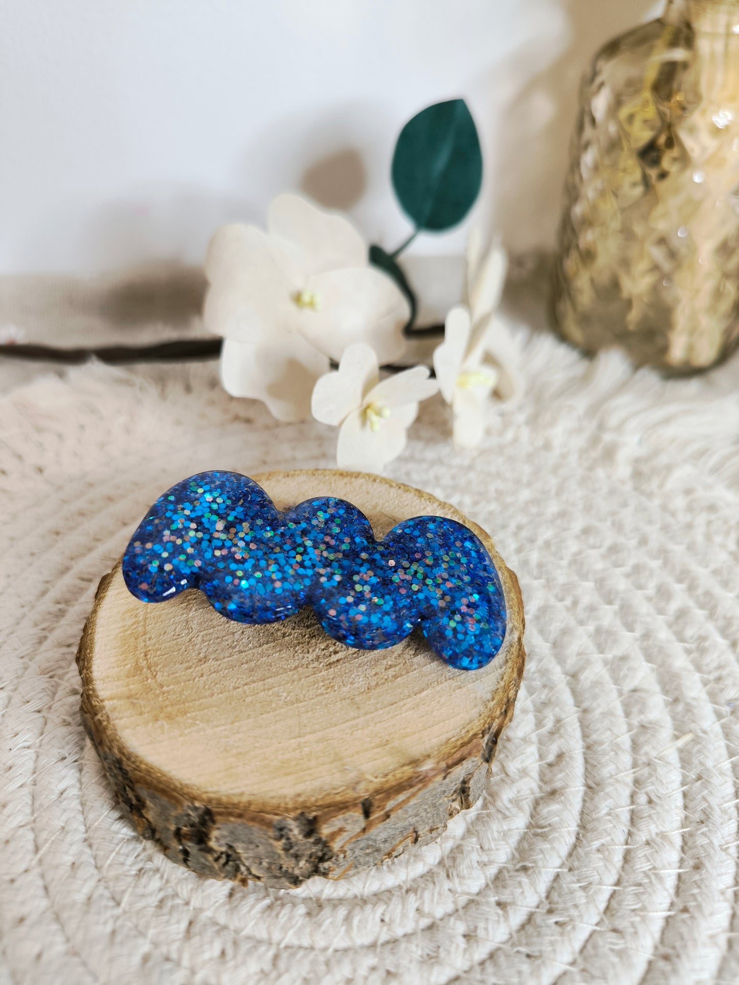 Barrettes florales ou pailletées / divers coloris