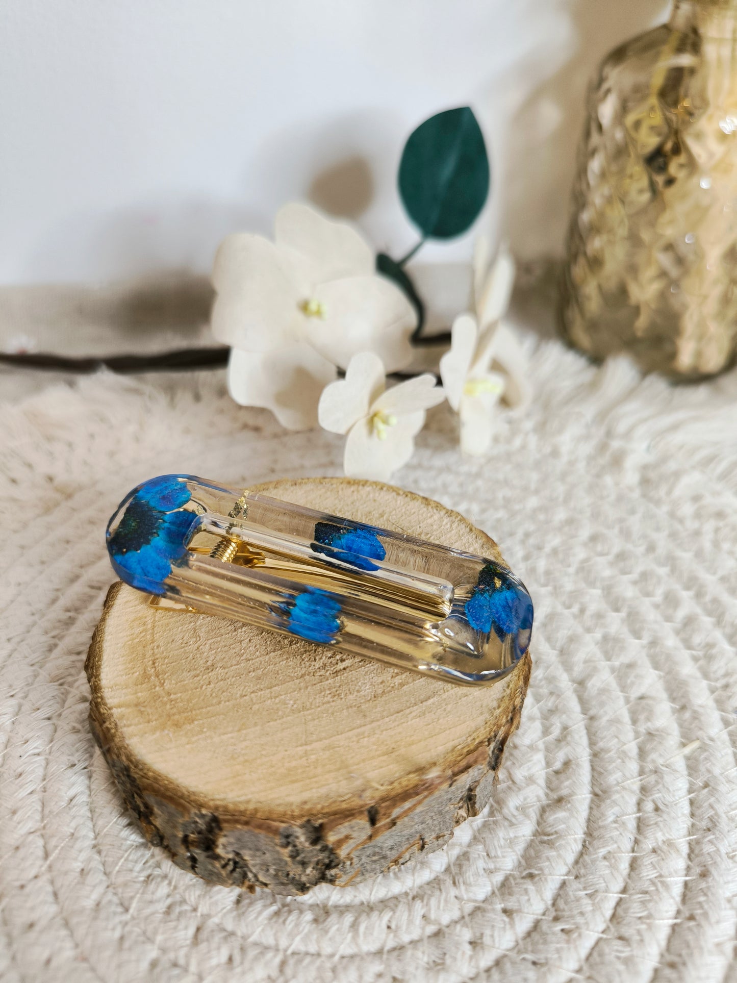 Barrettes florales ou pailletées / divers coloris