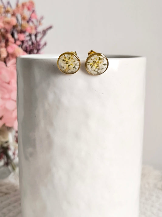 Boucles d'oreilles puces  : ronde des carottes