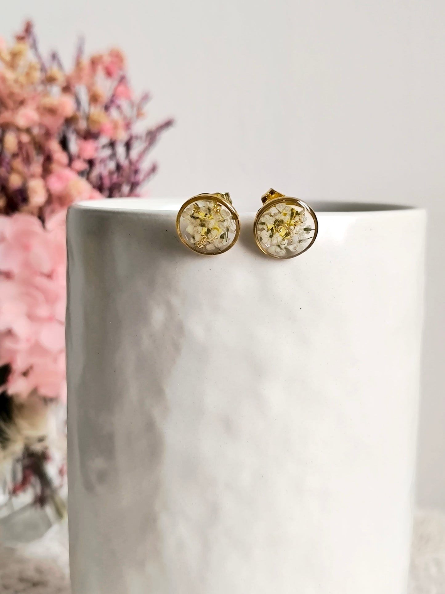 Boucles d'oreilles puces  : ronde des carottes