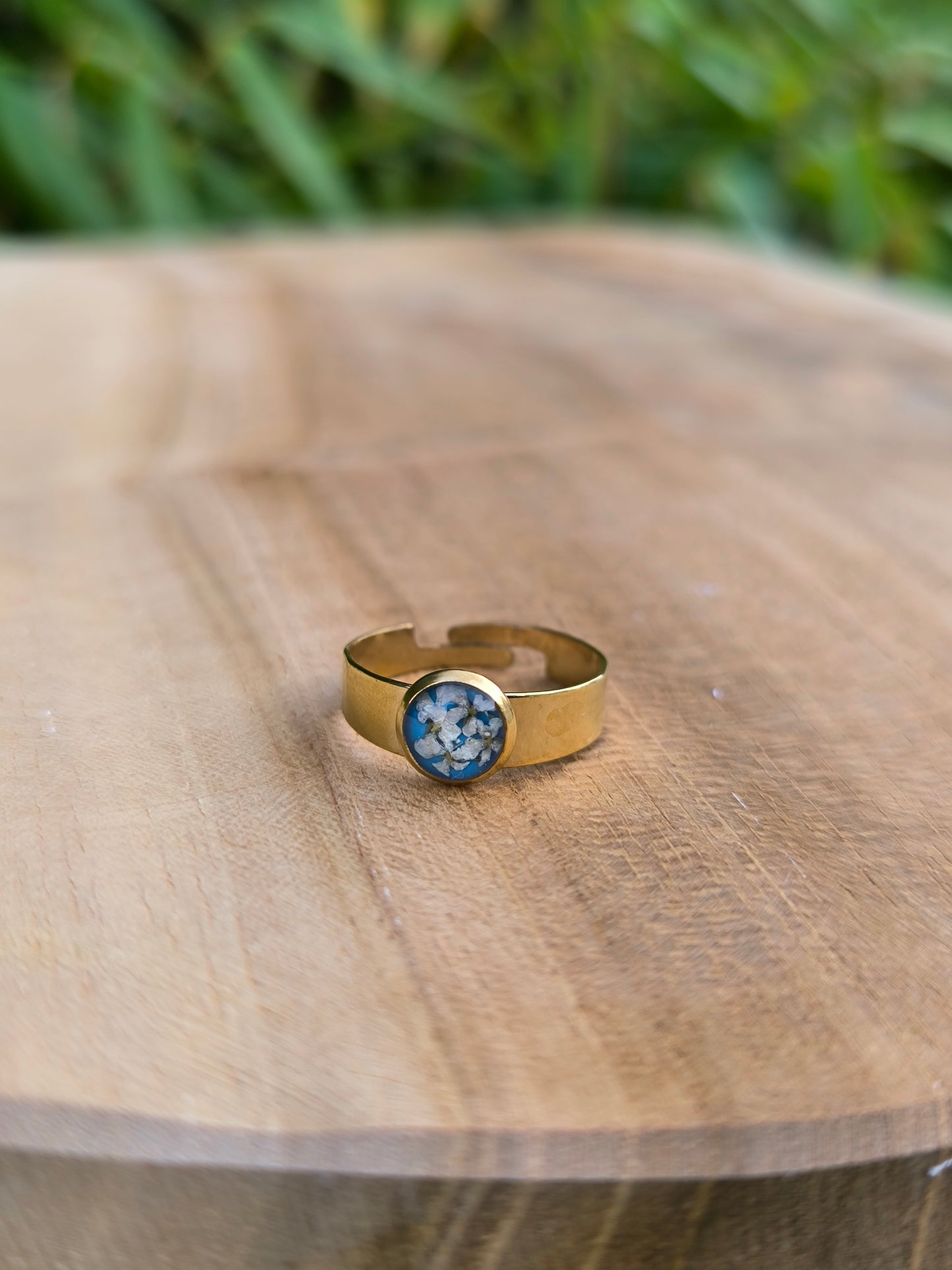 Réservé / Duo de bagues fleuries