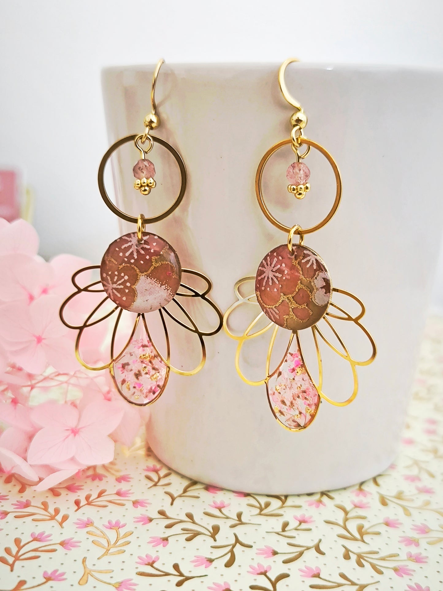 Boucles d'oreilles Sakura no Shirabe – Mélodie des cerisiers