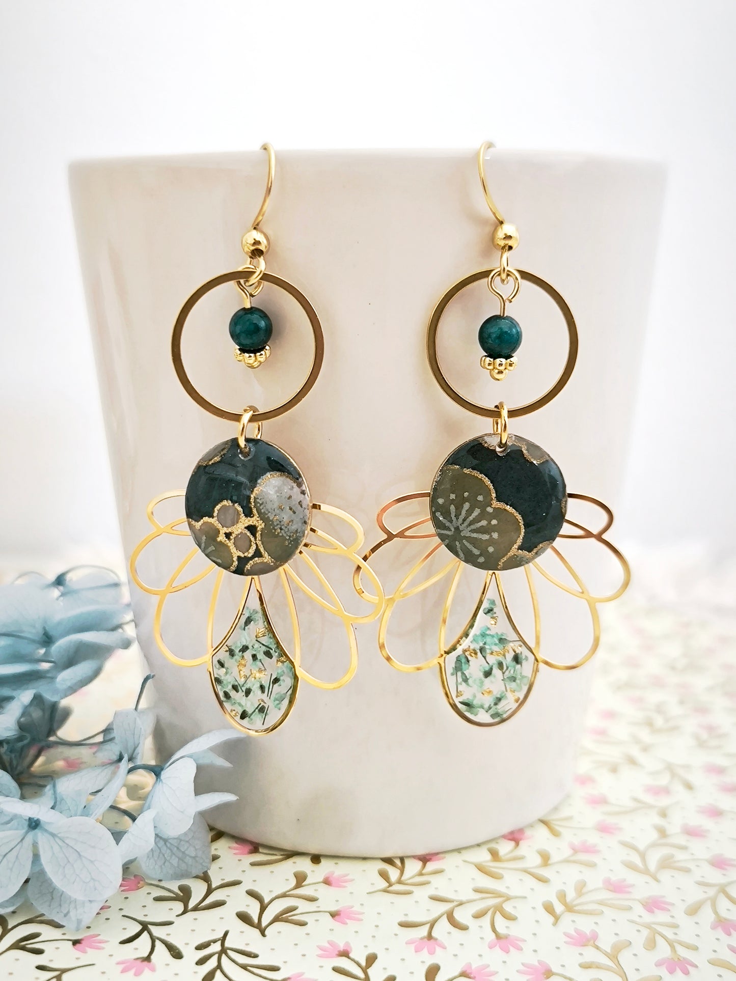 Boucles d'oreilles Hana no Yume – Fleur de rêve